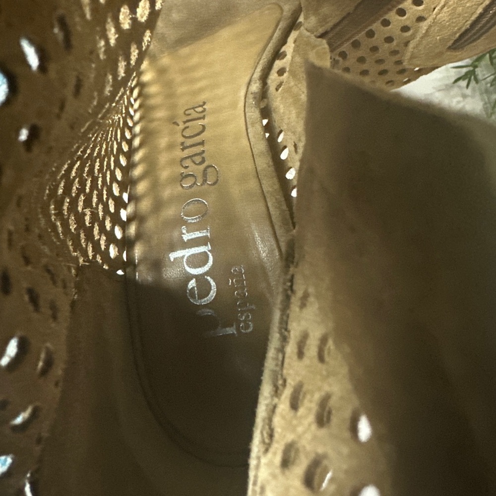 Pedro Garcia Sylvana Suede Peep Toe Boots - Picture 4 of 9